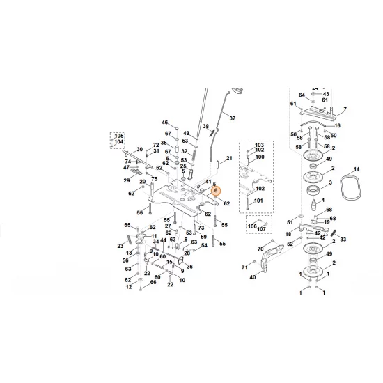 STIHL  Blacha wsporcza 6170 162 1900